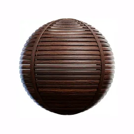 Dark wooden fence 2